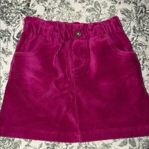 Isaac Mizrahi Fuchsia Corduroy Skirt